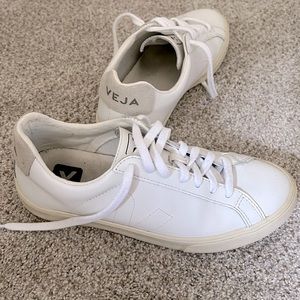 Size 38 Womens Veja Esplar - white leather